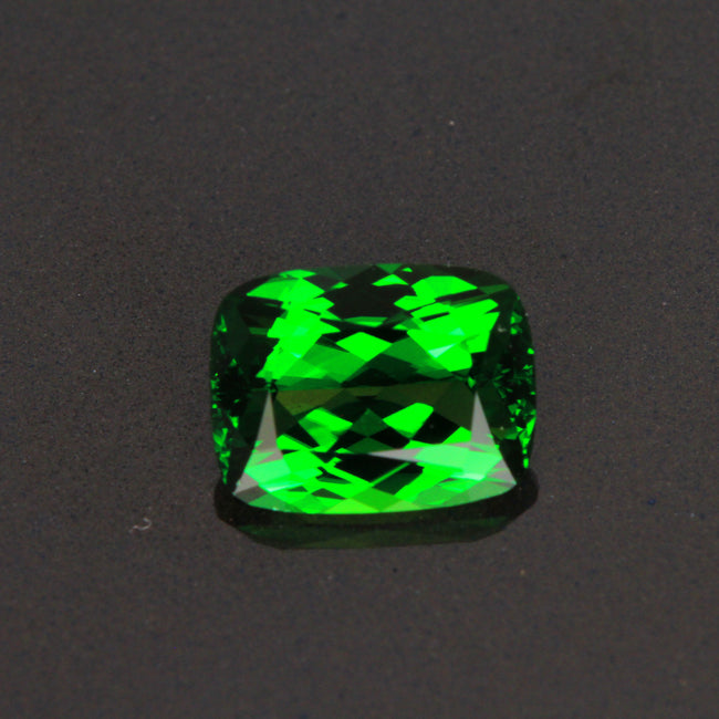 Green Cushion Cut Chrome Tourmaline Gemstone 2.31 Carats