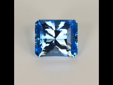 Barion Style Emerald Cut Aquamarine Gemstone 6.42cts