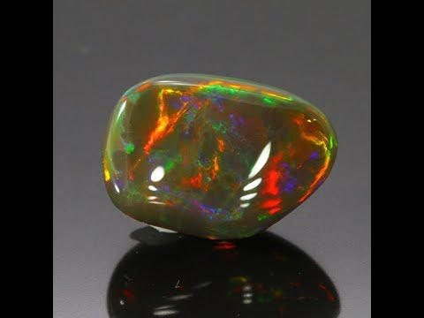 Black Freeform Cabochon Opal 19.80 Carats