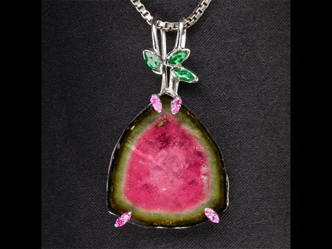 Watermelon tourmaline jewelry for sale sales