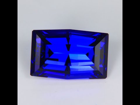 Natural Unheated Violet Blue Modified Emerald Cut Tanzanite Gemstone 8.90cts