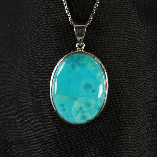 Sterling Silver Larimar Pendant