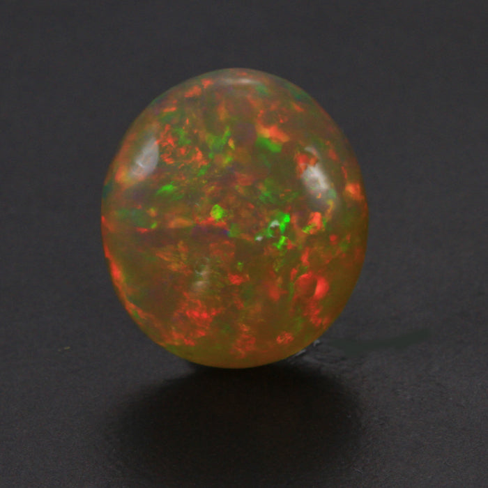 Dark Body Color Round Cabochon Welo Opal Gemstone 8.59 Carats