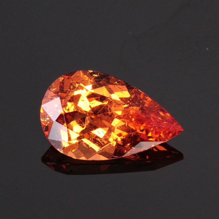 Hold For Sam. 3.87ct Pear Shape Brilliant Cut Spessartite Garnet