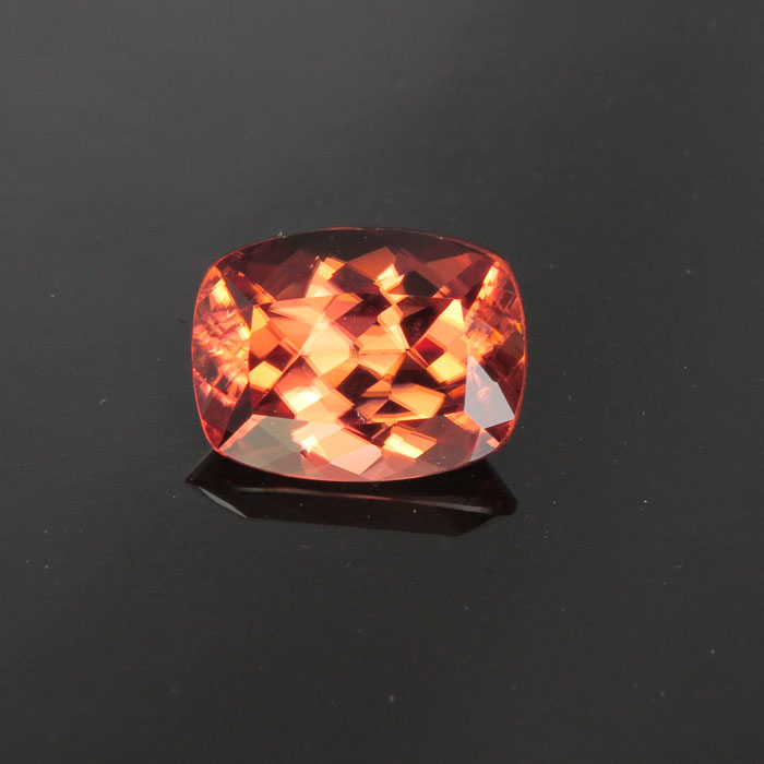 Antique Cushion Imperial Zircon Gemstone 2.54 Carats